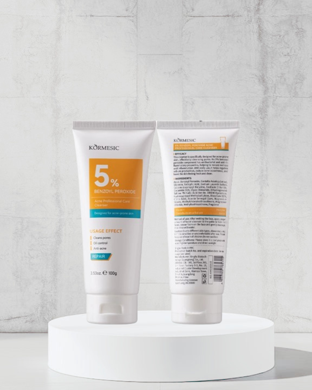 5% Benzoyl Peroxide Acne Professional Care Facial Cleanser 100g