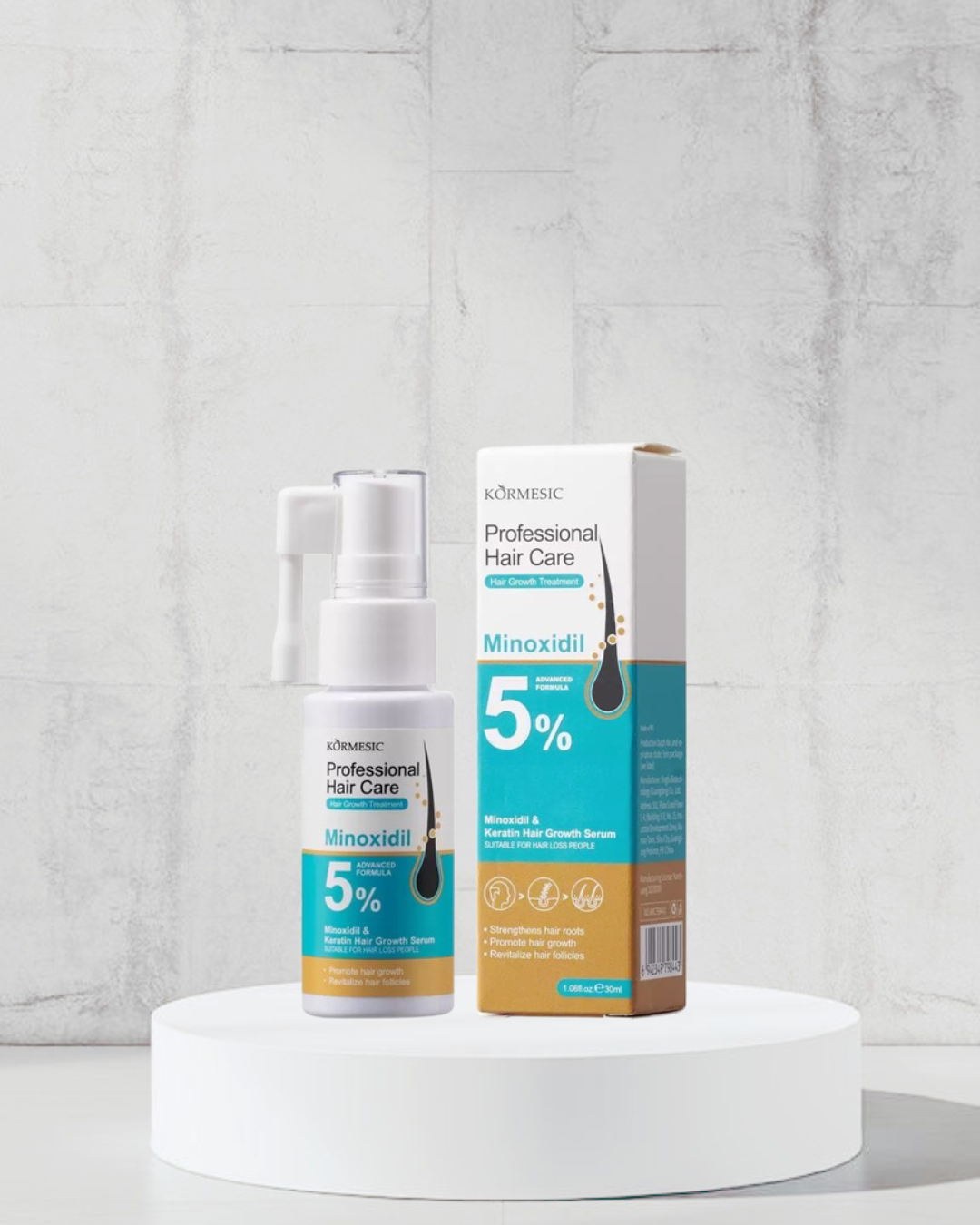 5% Minoxidil&Keratin Hair Growth Agent 30ml