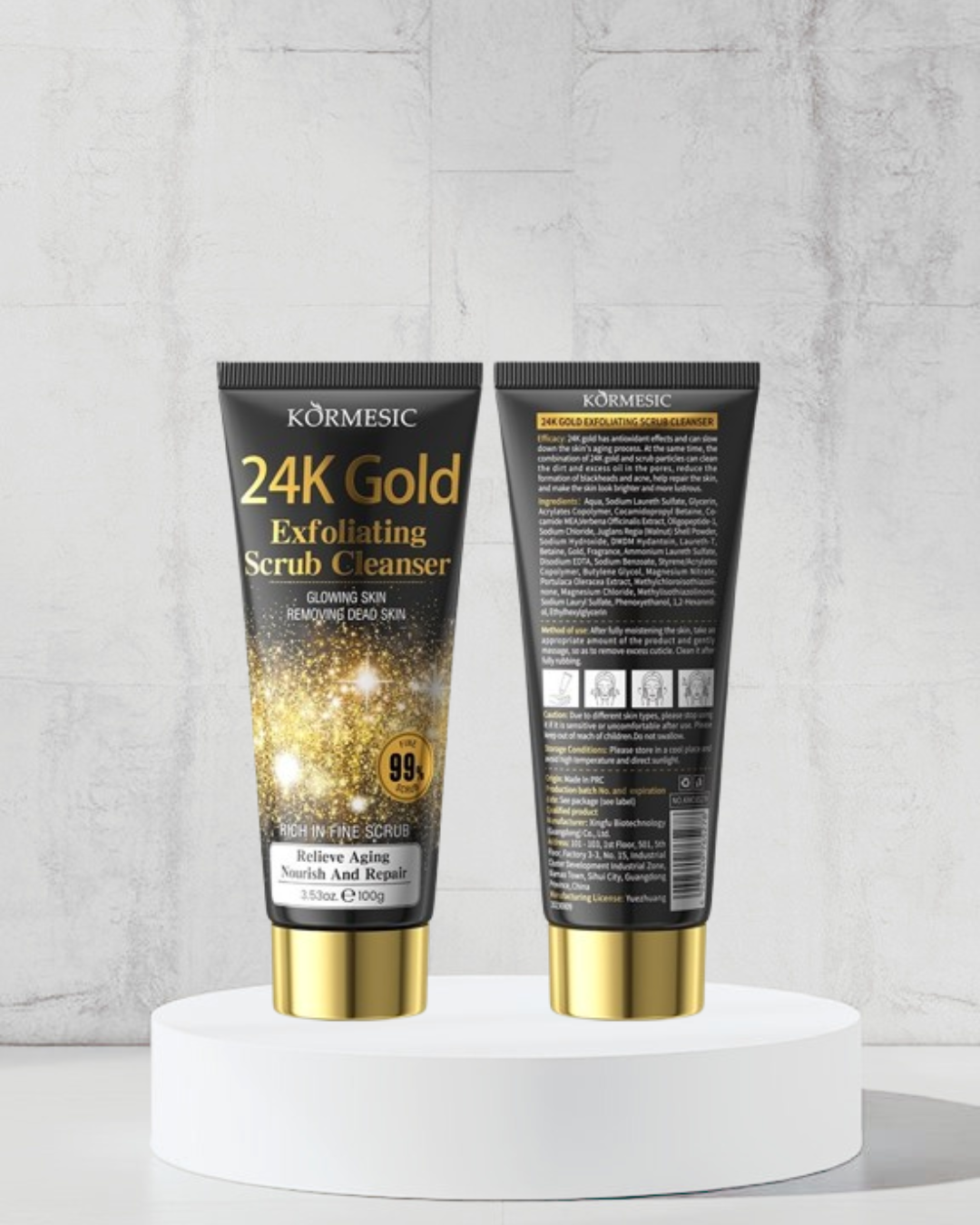 24K Gold Exfoliating Scrub Cleanser 100g